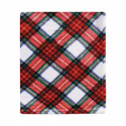 Hudson Baby 10215679_WHITETARTAN_ONESIZE baby blanket Boy/Girl