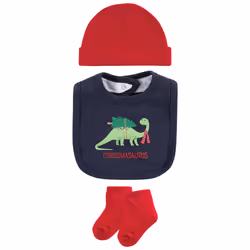 Hudson Baby 11115688_CHRISTMASAURUS_6-9M clothing variety pack