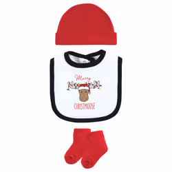 Hudson Baby 11115692_CHRISTMOOSE_6-9M clothing variety pack
