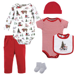 Hudson Baby 10115704_CHRISTMASFOREST_9-12M clothing variety pack