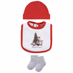 Hudson Baby 10115704_CHRISTMASFOREST_9-12M clothing variety pack