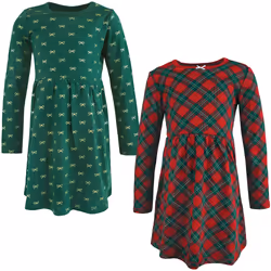 Hudson Baby 10115770_CHRISTMASPLAID_6-9M, Baby (0 - 2 years), Female, 6-9 M