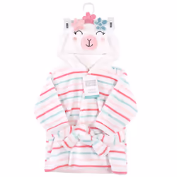 Hudson Baby 10316324_FLOWERLLAMA_0-9M baby towel