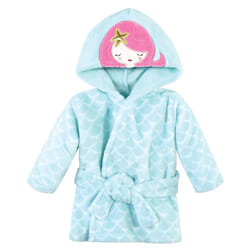 Hudson Baby Unisex Baby Plush Animal Face Bathrobe  Mermaid  0-9 Months