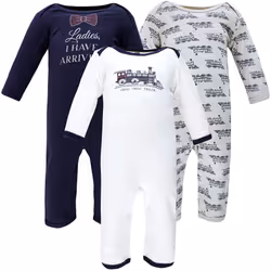 Hudson Baby Girls Cotton Coveralls Rompers  Train  0-3 Months US