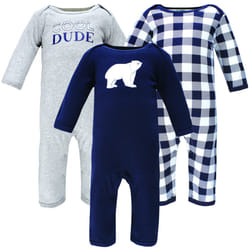 Hudson Baby baby girls Cotton Coveralls Rompers  Polar Bear  0-3 Month