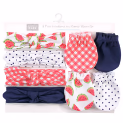 Hudson Baby 10117546_WATERMELON_0-6M clothing variety pack