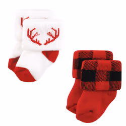 Hudson Baby 10717874_12DAYSOFCHRISTMASSANTA_0-6M sock Male