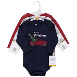Hudson Baby 10118343_BOYHOLIDAYVILLAGE_18-24M baby bodysuit/one-piece