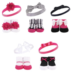 Hudson Baby 10118399_DKPINKBLACK_ONESIZE clothing variety pack