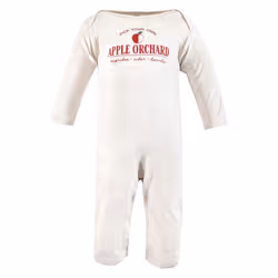 Hudson Baby Unisex Baby Cotton Coveralls  Apple Orchard  12-18 Months
