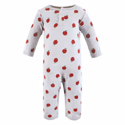 Hudson Baby Unisex Baby Cotton Coveralls  Apple Orchard  12-18 Months