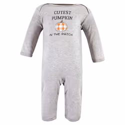 Hudson Baby Unisex Baby Cotton Coveralls  Pumpkin Truck  12-18 Months