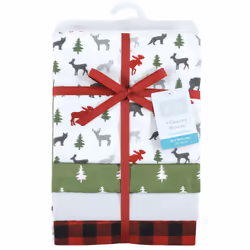 Hudson Baby 10219909_WOODLANDCHRISTMAS_ONESIZE baby blanket Girl