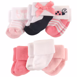 Luvable Friends 10720621_Ladybug, Child, Female, 6 pair(s)
