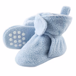 Luvable Friends 10821145_Lt.Blue_0-6, Booties, Male, Baby (0 - 2 years), 0-6 M