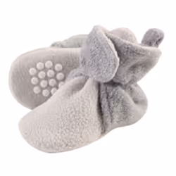 Luvable Friends 10121319_GRAY_2T, Booties, Male, Child, 2 Toddler