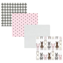 Hudson Baby 10221445_FARMFRIENDSPINK_ONESIZE baby blanket Girl
