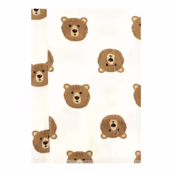 Hudson Baby Unisex Baby Cotton Flannel Burp Cloths  Brown Bear 7 Pack  One Size