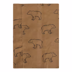 Hudson Baby Unisex Baby Cotton Flannel Burp Cloths  Brown Bear 7 Pack  One Size