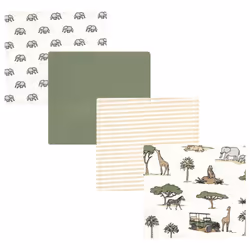 Hudson Baby Unisex Baby Cotton Flannel Receiving Blankets Going On Safari One Size