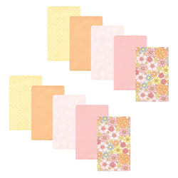 Hudson Baby Unisex Baby Cotton Flannel Burp Cloths  Peace Love Flowers 10 Pack  One Size