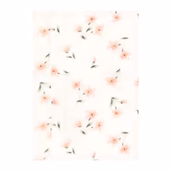 Hudson Baby Unisex Baby Cotton Flannel Burp Cloths  Pink Dainty Floral 4 Pack  One Size