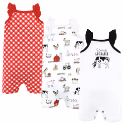 Hudson Baby 10124535_UDDERLYADORABLE_0-3M, Romper, Female, 0-3 M, Baby (0 - 2 years)