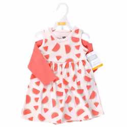 Hudson Baby 10124656_CoralWatermelon_9-12M