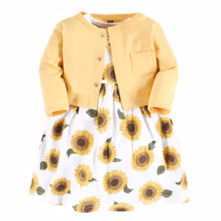 Hudson Baby 10124666_Sunflower_0-3M, Baby (0 - 2 years), Female, 0-3 M