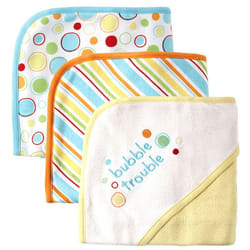 Luvable Friends 10305130_yellow baby towel Cotton 3 pc(s)