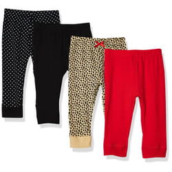 Hudson Baby Unisex Baby cotton Pants and Leggings Basic Leopard  5 Toddler