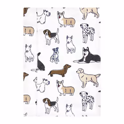 Hudson Baby Unisex Baby Cotton Flannel Burp Cloths  Handsome Dogs  One Size