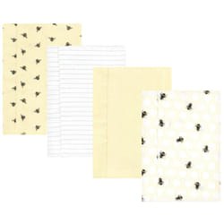 Hudson Baby Unisex Baby Cotton Flannel Burp Cloths  Honey Bee  One Size