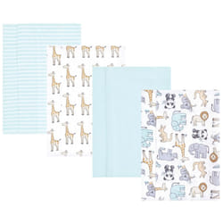 Hudson Baby Unisex Baby Cotton Flannel Burp Cloths  Kangaroo  One Size
