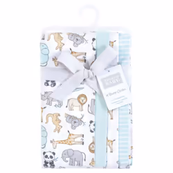 Hudson Baby Unisex Baby Cotton Flannel Burp Cloths  Kangaroo  One Size