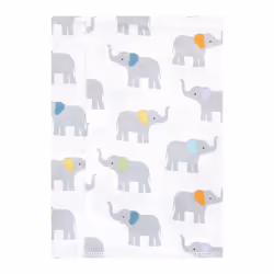Hudson Baby Unisex Baby Flannel Burp Cloth 7pk  Teal Elephant  One Size