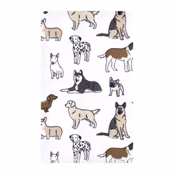 Hudson Baby Unisex Baby Flannel Burp Cloth 10pk  Handsome Dogs  One Size