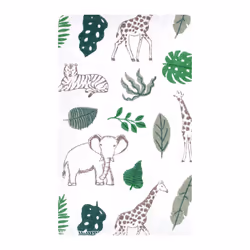 Hudson Baby Unisex Baby Flannel Burp Cloth 10pk  Jungle  One Size