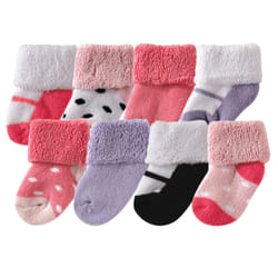 Luvable Friends 10728013_Pink Female 8 pair(s)