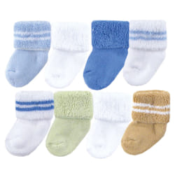 Luvable Friends 10728000_Blue_6-12 Male 8 pair(s)