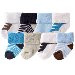 Luvable Friends 10728013_Blue_6-12 Male 8 pair(s)