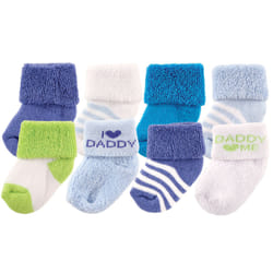 Luvable Friends 10728016_BlueDaddy_6-12 Male 8 pair(s)