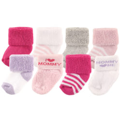 Luvable Friends 10728016_PinkMommy_6-12 Female 8 pair(s)