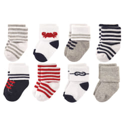 Luvable Friends 10728057_Nautical_6-12 Male 8 pair(s)