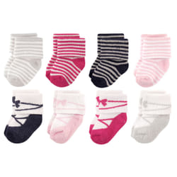 Luvable Friends 10728063_Stripe_0-6 Female 8 pair(s)