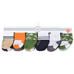 Luvable Friends 10728150_CAMO_0-6M sock Male