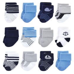 Luvable Friends 10728152_WHALE_0-6M sock Male