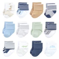 Luvable Friends 10728160_SAFARI_6-12M sock Male