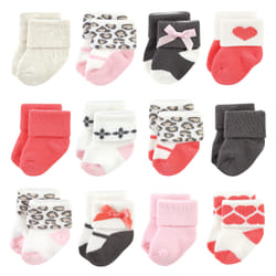 Luvable Friends 10728166_LEOPARD_6-12M sock Female